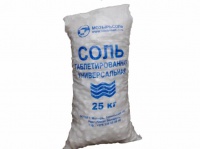 Соль таблетированная "Полесье" 25кг Республика Беларусь